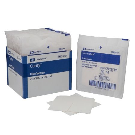 Curity 6242P Drain Sponge Gauze, Case of 600