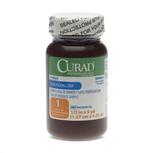 CURAD Plain Packing Strips 1/2 in x 5 yd Sterile Case of 12