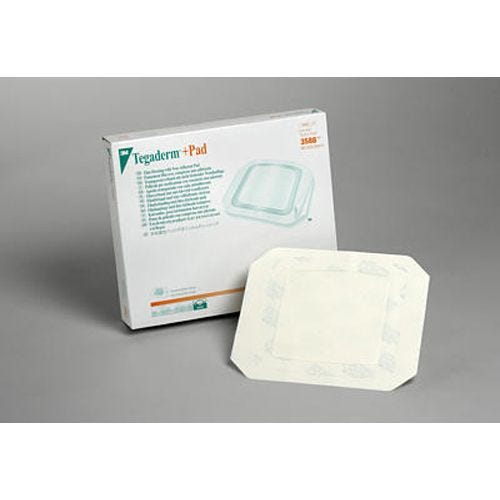 Tegaderm 3584 +Pad Film Dressing with Non-Adherent Pad, Box of 50