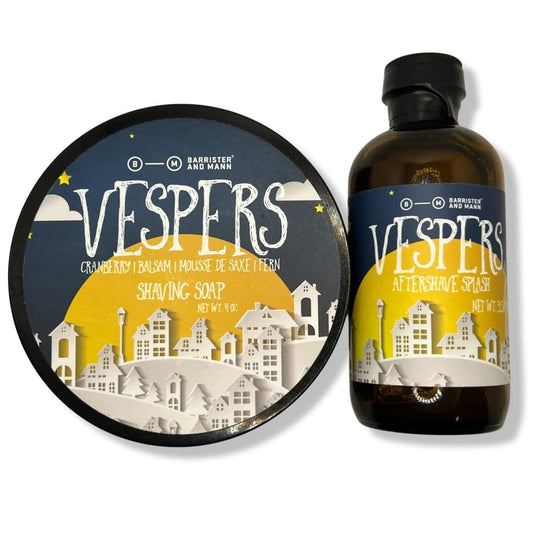 Vespers Shaving Soap (Excelsior) and Splash - by Barrister and Mann (Pre-Owned)