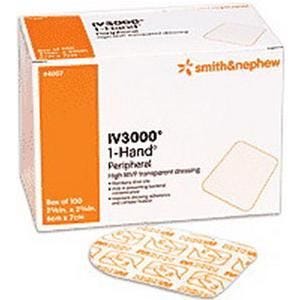 Smith & Nephew Opsite IV3000 Standard Moisture Responsive Catheter Dressing, 4" x 5-1/2", Box of 50 80225673